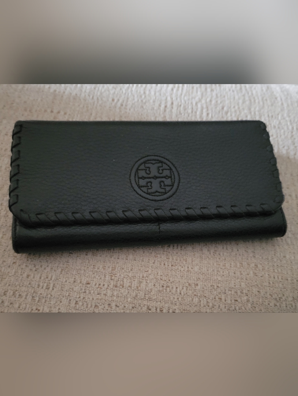 Tory Burch Wallet Black Leather